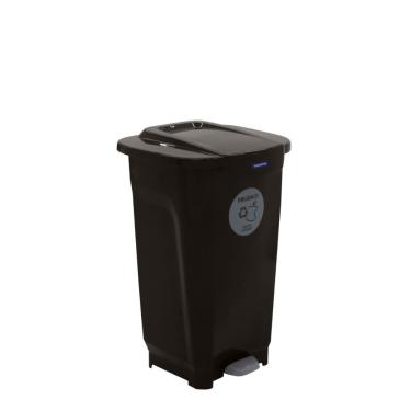 Imagem de Lixeira Tramontina T-force Coleta Seletiva Orgânico Em Polipropileno Marrom 50 L