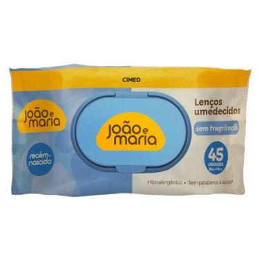 Imagem de Lenço Umedecido João e Maria Sem Fragrância 45 Un Cimed