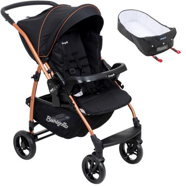 Imagem de Carrinho de Bebe Burigotto Reversivel Rio K 22 Ninho Preto cobre