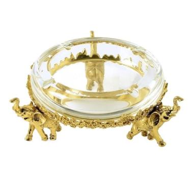 Imagem de Cinzeiro de ervas daninhas cinzeiro de cobre puro de vidro, ornamentos nórdicos modernos de luxo, mesa para café de sala de estar, decoração, cinzeiro, ornamentos cinzeiros para cigarros