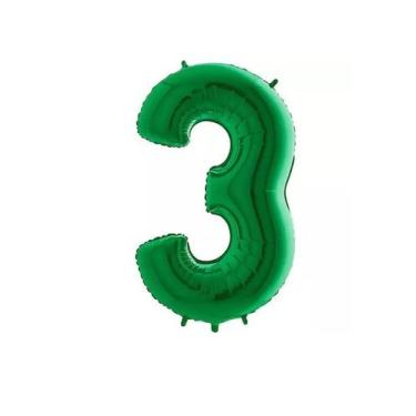 Imagem de Balões Número - Verde 35cm - Lp Balões, 3