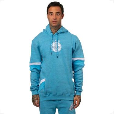 Imagem de Moletom Grêmio Oficial Canguru Fechado - Surf Center, Azul, G