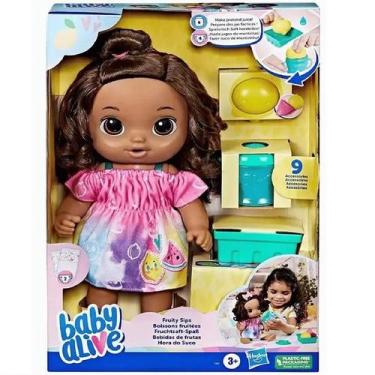 Imagem de Boneca BABY Alive Hora do Suco Morena Hasbro F7356