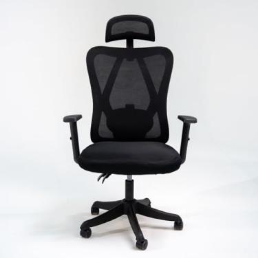 Imagem de Cadeira de Escritório Stoel Sync Ergonômica Design Reclinável Suporte Lombar Ajustável Mesh Respirável Encosto de Cabeça (Preto)