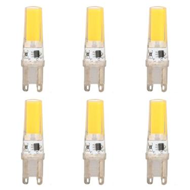 Imagem de Lâmpada LED 9W G9, lâmpada COB G9 com eficiência energética de 360 graus, 500 LM, 220 V, branco frio 6500k, branco quente 3000K, para luzes de teto, lustres, lâmpadas de parede