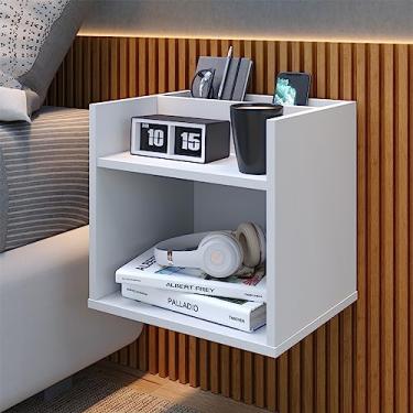 Imagem de Mesa de Cabeceira Suspensa Madri - JM3 Moveis (Branco)