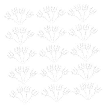 Imagem de Hastes de margaridas falsas flores artificiais a granel decorações de festa de casamento buquê de contas realistas