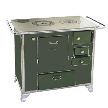 Imagem de Fogão a Lenha Tradicional 02 Venâncio Lado Esquerdo Verde FL2GCX-28978