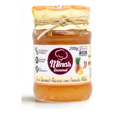 Imagem de Geleia Artesanal de Abacaxi com Pimenta 200g Minas Gourmet  Sabor Agri