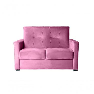 Imagem de Sofá 2 Lugares Pequeno Alice E Porta Controle Herreiro Rosa