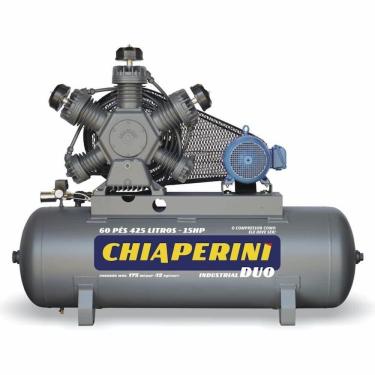 Imagem de Compressor De Ar Tri Fechado Contínuo 15hp 360l Chiaperini