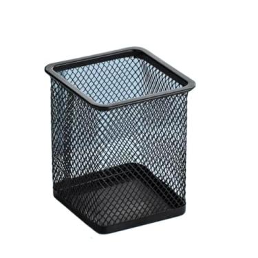 Imagem de Organizador De Mesa Metal Aramado 3 Divisões, Para Escritório, Porta Lapís, Caneta E Clips(Quadrado)