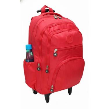 Imagem de Mochila De Rodinha Juvenil Escolar Feminino Masculino Haste de Alumini