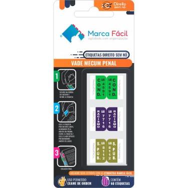 Imagem de Etiquetas Vade Mecum Penal Direito Sem Nó - Marca Fácil