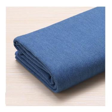 Imagem de Tecido Jeans Azul Oceano Para Costura, Artesanato | De Peso Médio | Material Jeans | Material | Azul (100 X145cm）(Blue 2,10x1.45M (32.8x4.75ft))