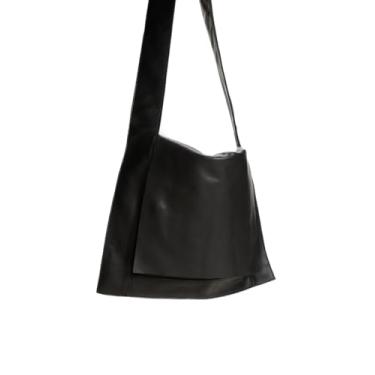 Imagem de Bolsa Marie em Couro Nobre Preta Artmello Design Minimalista