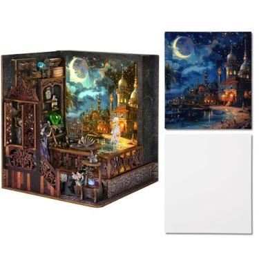 Imagem de Kit Book Nook Kits TOYQI Booknook para adultos e adolescentes com LED