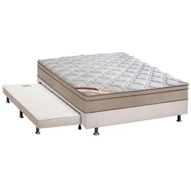 Imagem de Cama Box C/auxiliar Casal: Colchão Castor Bonnel Revolution + Base Crc Courano Black(138x188)