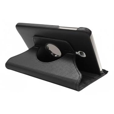 Imagem de Genérico, Capa Case 360° Giratória Compatível Com Galaxy Tab A 8.0 T380 T385 Cor:Preto