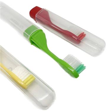 Imagem de Kit 10 Escova Dental Desmontável Para Viagem Cerdas Macias