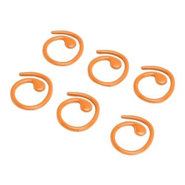 Imagem de SUNGOOYUE 50 Marcadores de Ponto de Travamento de crochê de Metal Em Espiral Com Acabamento Brilhante para Projetos de tricô de crochê (Laranja)