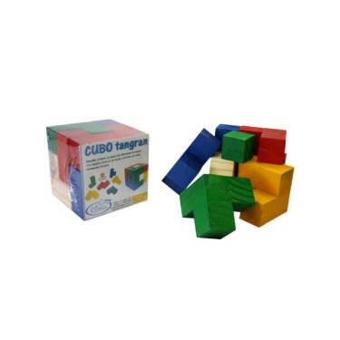 Imagem de Cubo De Encaixe Tangram Tridimensional - Artyara