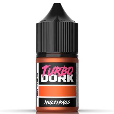 Imagem de Turbo Dork Tinta acrílica metálica multipassagem, frasco de 22 ml - Tinta com acabamento metálico não tóxico à base de água