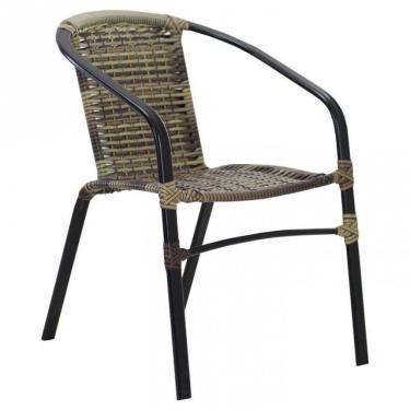 Imagem de Cadeira Floripa Em Alumínio Com Pintura Eletrostática área Capuccino