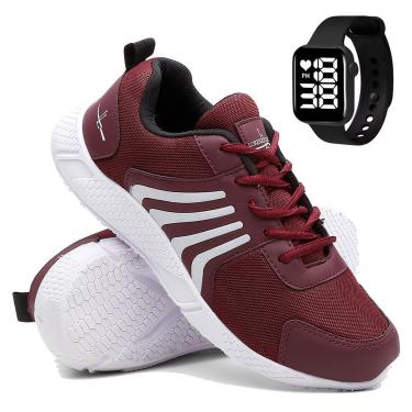 Imagem de Kit Tênis Esportivo Masculino Para Corrida e Caminhada Treino Super Leve e Macio com Relógio-Masculino