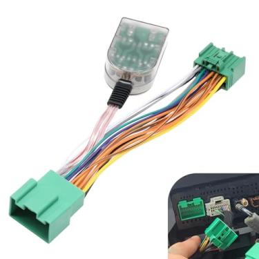 Imagem de Dogary Adicione um chicote de fiação do amplificador de subwoofer, alto-falante de nível alto/baixo ao cabo adaptador RCA, compatível com sistemas de rádio GMC Silverado (multicolorido)