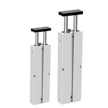 Imagem de Cilindro pneumático de haste dupla dupla TN 10 16 20 25 32 mm Curso de liga de alumínio 200 250 300 350 400 450 mm cilindro de ar (curso 300 mm, TN16)