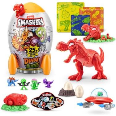 Imagem de Ovo Smashers Dino vs Aliens T-Rex Vermelho 25 Surpresas - Fun