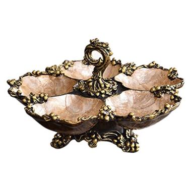 Imagem de BSNANCA Cesta de frutas, tigela de legumes para pão e lanches, bandeja de alimentos para balcões, cozinha, bancada, mesa de centro de mesa decorativa para sala de estar e cozinha (B)