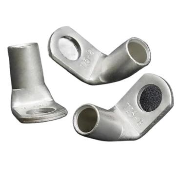 Imagem de Terminal de fio tipo L ângulo reto 90 graus ponta curva T6/10/16/25-4/6/8/10 terminais de cabo conector de crimpagem de cobre estanhado (T6-6, 10pcs)