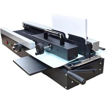 Imagem de HYUIO Máquina de encadernação a quente elétrica portátil para escritório, máquina de encadernação térmica A4 com espessura máxima de encadernação 40 mm, kit de encadernação de cume de livro A4 de