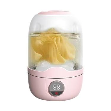 Imagem de Máquina de lavar portátil – Máquina de lavar roupa íntima pequena – Bateria de 2000 mAh Copo pequeno para roupas de bebê, meias, toalhas, sutiãs