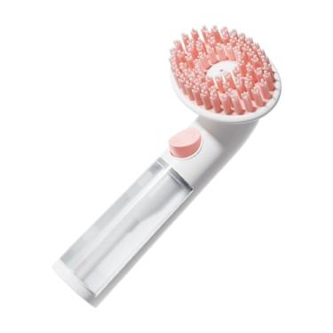 Imagem de Escova de xampu para cães, escova de lavagem para cães e gatos, pente de silicone, ferramenta de massagem suave com cabo longo, suprimentos de limpeza de cabelo para lavagem de chuveiro