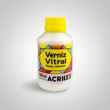 Imagem de Verniz Vitral Acrilex 100ml Base Madrepérola 592 + Incolor Clareador + Fosco | Acabamento Brilhante para Vidro, Cerâmica, Porcelana e Artesanato Profissional (Base Madrepérola)
