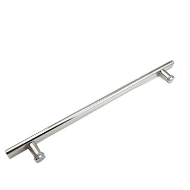 Imagem de Puxador de porta de vidro para chuveiro de empurrar e puxar - Distância do orifício 300/400/500/600 mm, maçaneta de porta deslizante de banheiro de substituição Botão de garra de porta (tamanho: 550