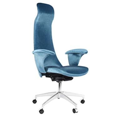 Imagem de Cadeira de escritório para jogos, cadeira de computador, cadeira de escritório ergonômica, cadeira de mesa inclinada com encosto alto, cadeira de escritório executiva giratória, caxemira sintética