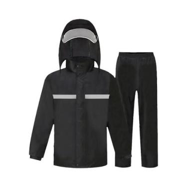 Imagem de Conjunto De Capa De Chuva E Calças Refletivas Unissex Para Motocicleta