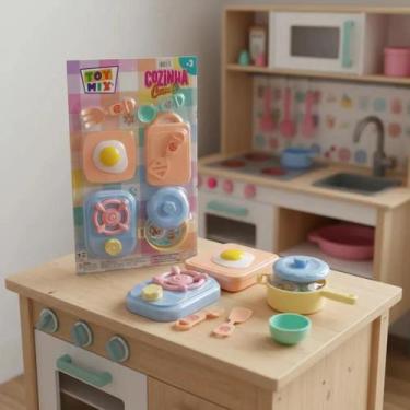 Imagem de Conjunto Brinquedos De Cozinha Candy 8 Pçs Infantil Brinquedos Cozinha