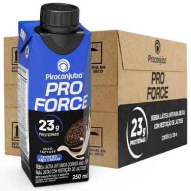 Imagem de Kit 12 Bebida Láctea Zero Lactose ProForce Cookies and Cream 23g de Pr