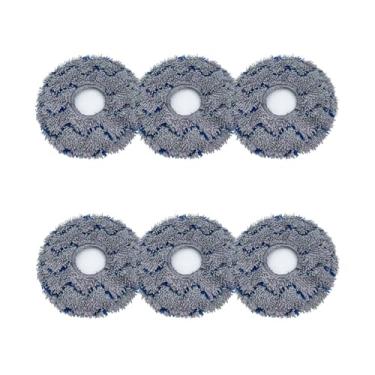 Imagem de Replacement Compatible With Ecovacs T10 TURBO/Deebot X1 / OMNI / X1 TURBO Vacuum Cleaner Mop Cloth Washable Mop Pads Parts Accessories(6pcs)