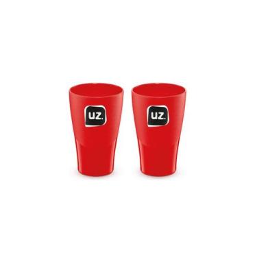 Imagem de Kit 2 Copos 300 Ml Café Água Cerveja Plástico Chopp - UZ