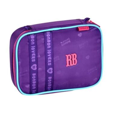 Imagem de Estojo Escolar 100 Lápis Com Elásticos E Compartimento Extra Rebecca B