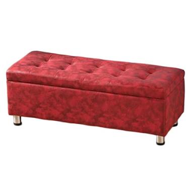 Imagem de FAMEOYA Banqueta otomana tecnológica de tecido com bolsa de armazenamento bengaleiro criativo banco de troca de sapatos banco de pés para casa sala de estar banco de sapatos (cor: cáqui, tamanho: 40 x