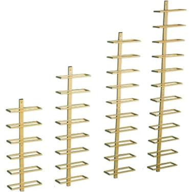 Imagem de GKPSSURV Rack de exibição de vinho moderno montado na parede prateleira de garrafa de vinho independente, rack de vinho montado na parede, suporte de garrafa 6/8/10/12, rack de armazenamento de vinho