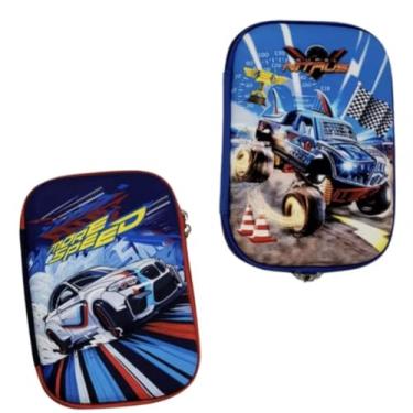 Imagem de Estojo Escolar 3D Infantil (Desenhos Variados) (CARRO AZUL)