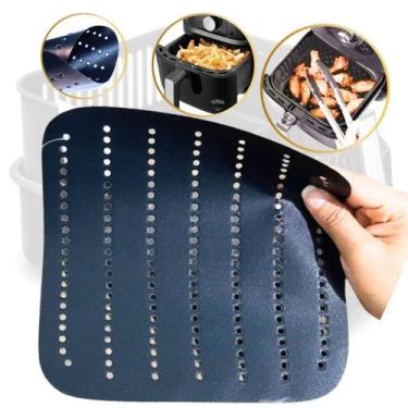 Imagem de Forro / Folha De Teflon Para Cesto Airfryer 21Cm Quadrado 5L - MR